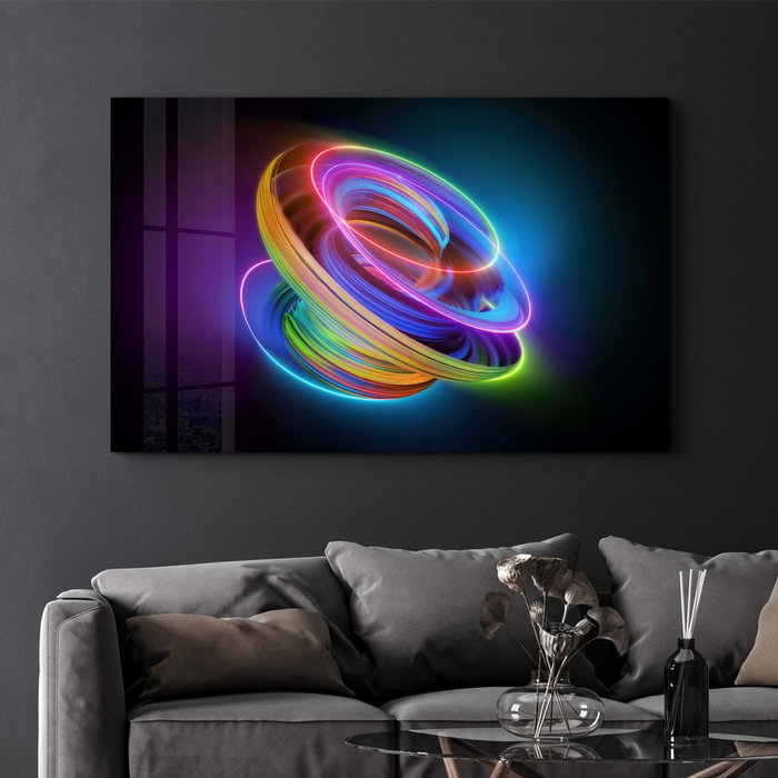 Wallity Pintura decorativa de vidrio templado Multicolor 35 x 55 cm Wallity Pintura decorativa de vidrio templado Multicolor 35 x 55 cm